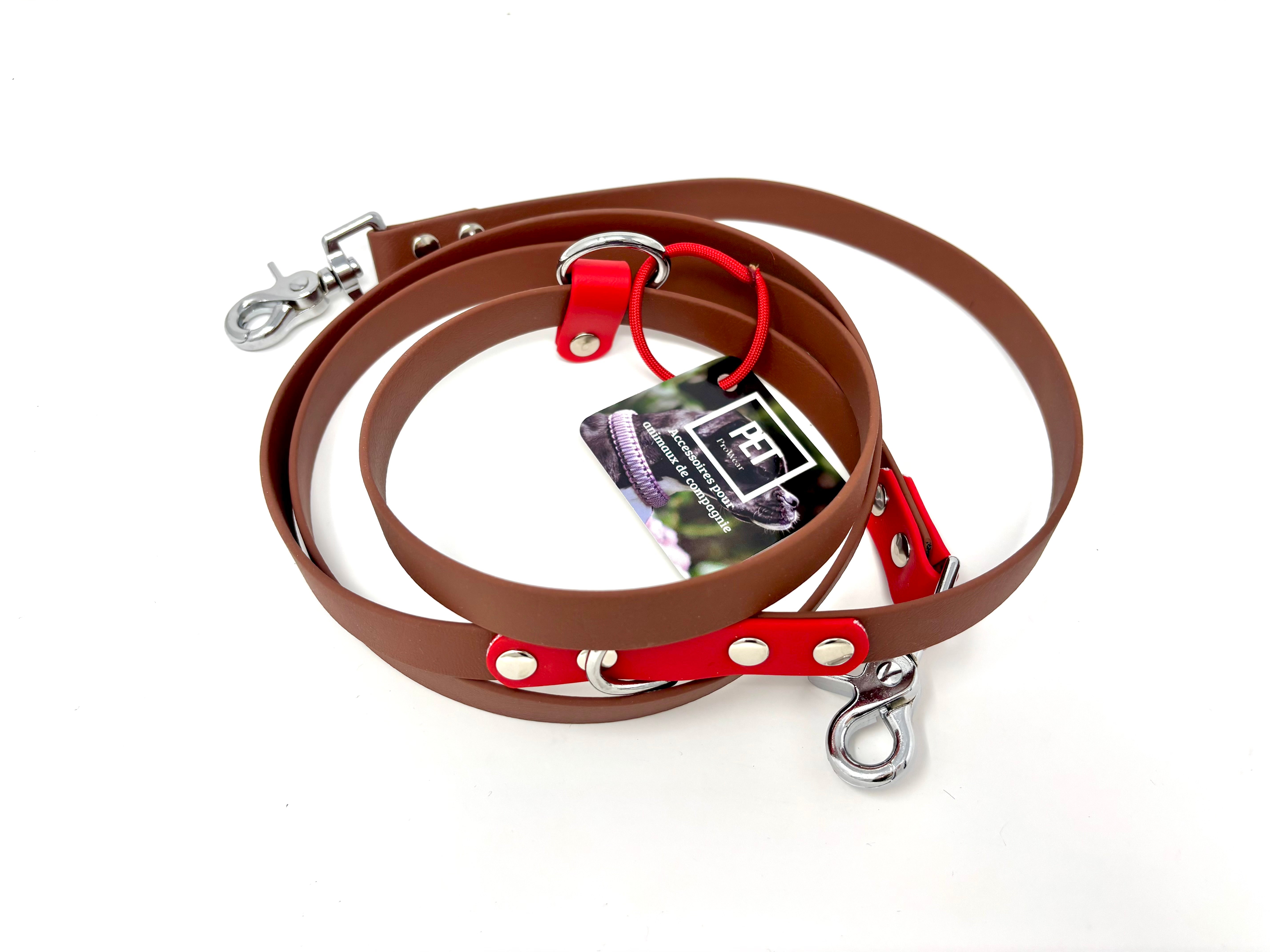 LAISSE MULTIFONCTIONS - BRUN PÂLE & ROUGE