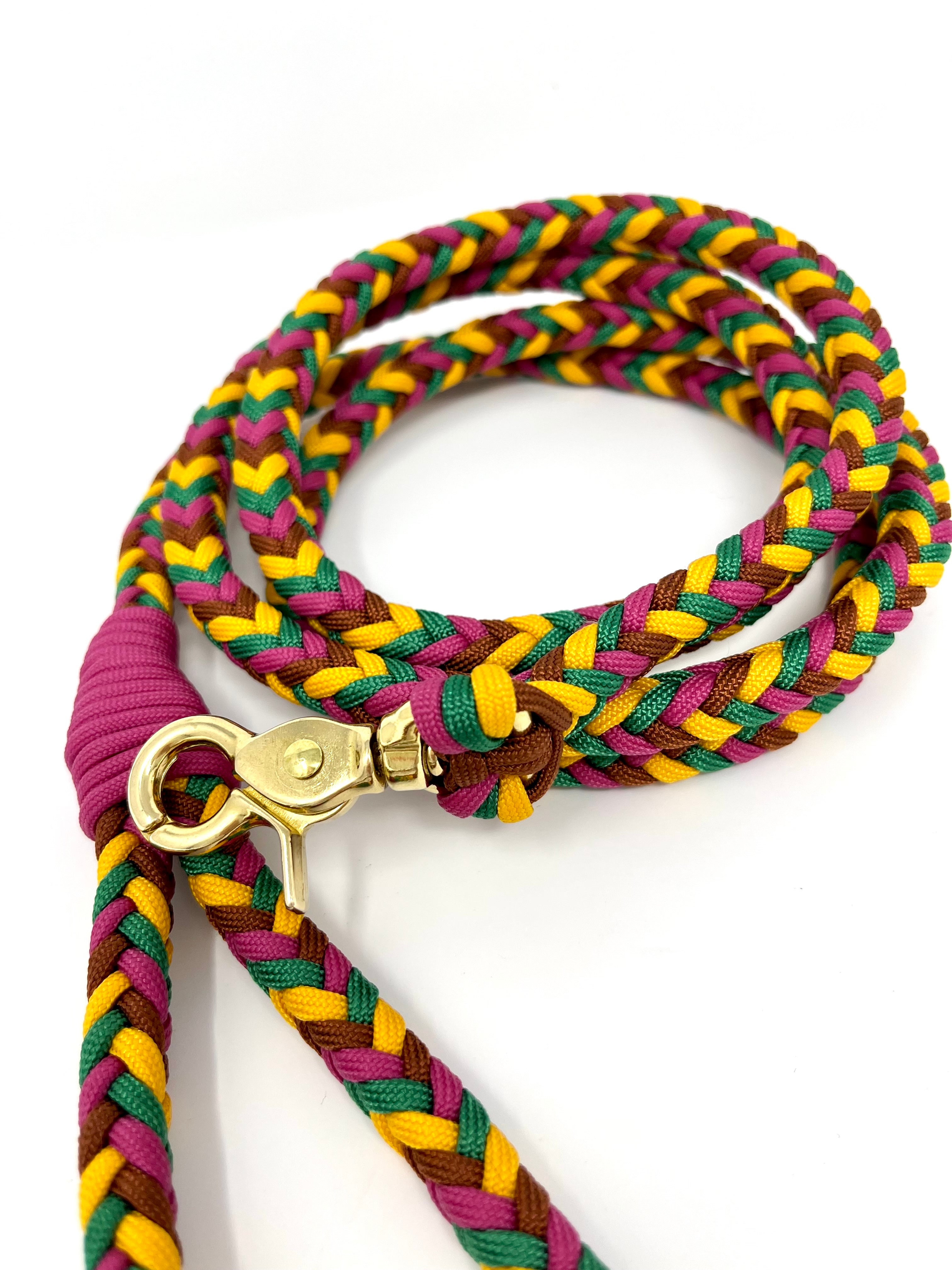 SUR MESURE-LAISSE EN PARACORDES TOUTE TRESSÉE