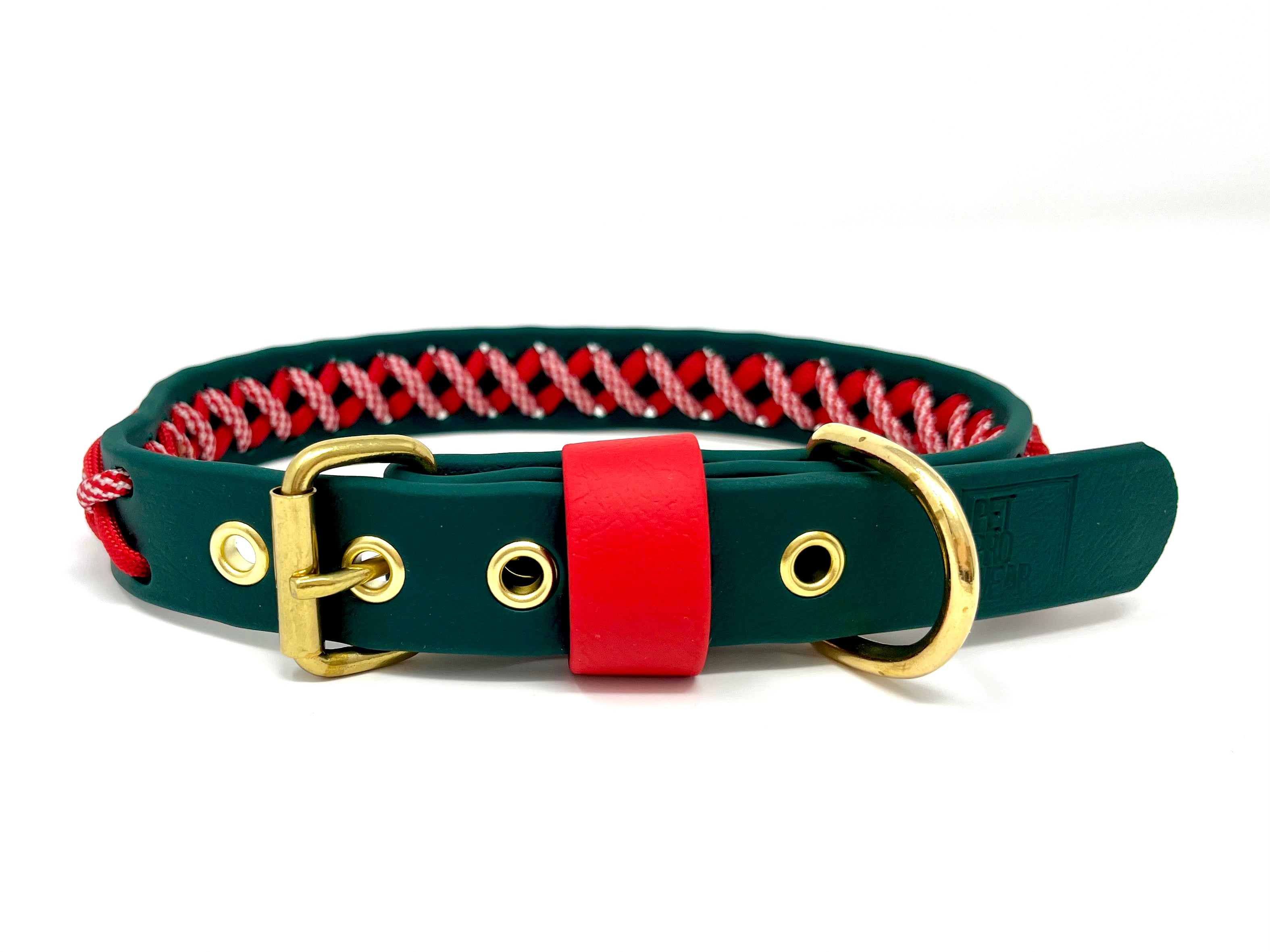 ENSEMBLE COLLIER TORSADE ET LAISSE DE NOËL