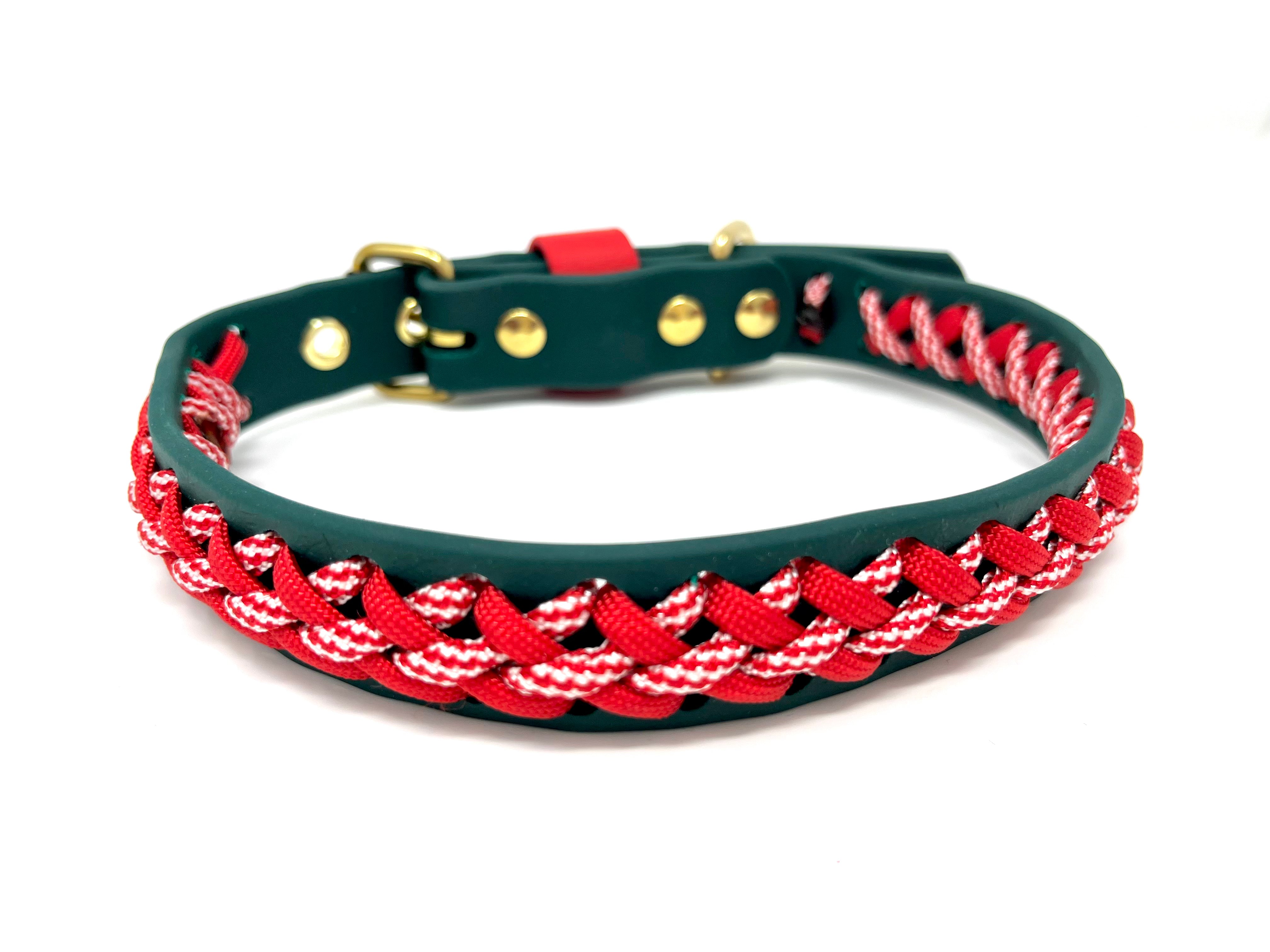 ENSEMBLE COLLIER TORSADE ET LAISSE DE NOËL